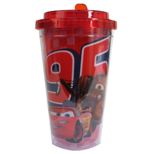 Cars Characters 16 oz. Flip-Straw Travel Cup
